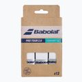 Owijka do rakiet tenisowych Babolat Pro Tour 2.0 12 szt. white