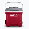 Lodówka turystyczna Igloo Latitude 16 Roller 15 l industrial red/meteorite 2