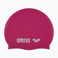 Czepek pływacki dziecięcy arena Classic Silicone Jr fuchsia/white 2