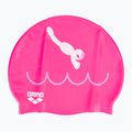 Czepek pływacki dziecięcy arena Kun Cap dive/fuchsia