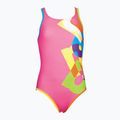 Strój pływacki jednoczęściowy dziecięcy arena Patch One Piece L fresia rose/multi 5