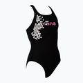 Strój pływacki jednoczęściowy dziecięcy arena Cell One Piece L black/fresia rose 5