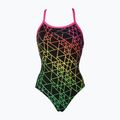 Strój pływacki jednoczęściowy damski arena Reticulum One Piece black/fresia rose 5