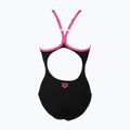 Strój pływacki jednoczęściowy damski arena Reticulum One Piece black/fresia rose 6