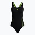 Strój pływacki jednoczęściowy damski arena Shadow One Piece black/leaf