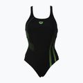 Strój pływacki jednoczęściowy damski arena Shadow One Piece black/leaf 4