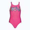 Strój pływacki jednoczęściowy dziecięcy arena Sparkle One Piece L fresia rose/mango 4