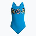 Strój pływacki jednoczęściowy dziecięcy arena Sparkle One Piece L pix blue/lily yellow