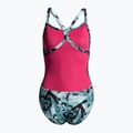 Strój pływacki jednoczęściowy damski arena Glitch One Piece L black/fresia rose 2