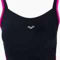 Strój pływacki jednoczęściowy damski arena Agate Strap Back One Piece black/rose violet 3