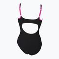Strój pływacki jednoczęściowy damski arena Agate Strap Back One Piece black/rose violet 9