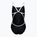 Strój pływacki jednoczęściowy damski arena Team Stripe Super Fly Back One Piece black/white 2