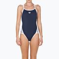 Strój pływacki jednoczęściowy damski arena Team Stripe Super Fly Back One Piece navy/white 5