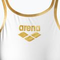 Strój pływacki jednoczęściowy damski arena One Biglogo One Piece white/gold 3