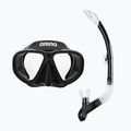 Zestaw do snorkelingu arena Premium Snorkeling Set black/clear/black