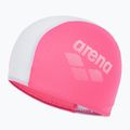 Czepek pływacki dziecięcy arena Polyester II Jr neon pink white 2