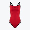 Strój pływacki jednoczęściowy damski arena Team Stripe Super Fly Back One Piece red/black