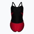 Strój pływacki jednoczęściowy damski arena Team Stripe Super Fly Back One Piece red/black 2