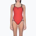 Strój pływacki jednoczęściowy damski arena Team Stripe Super Fly Back One Piece red/black 5