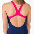 Strój pływacki jednoczęściowy dziecięcy arena Biglogo Swim Pro Back One Piece navy/freak rose 5