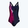 Strój pływacki jednoczęściowy damski arena Mirrors Swim Pro Back One Piece L navy/freak rose