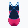 Strój pływacki jednoczęściowy damski arena Team Stripe Super Fly Back One Piece freak rose/royal 2