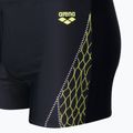Bokserki pływackie męskie arena Twist Short black/soft green 3