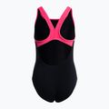 Strój pływacki jednoczęściowy dziecięcy arena Biglogo Swim Pro Back One Piece black/freak rose 2