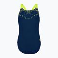 Strój pływacki jednoczęściowy dziecięcy arena Swim Pro Back One Piece navy/soft green 4