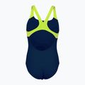 Strój pływacki jednoczęściowy dziecięcy arena Swim Pro Back One Piece navy/soft green 5