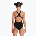 Strój pływacki jednoczęściowy dziecięcy arena Team Swim Pro Solid black/white 6