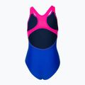 Strój pływacki jednoczęściowy dziecięcy arena Pro Back Placement royal/freak rose 2