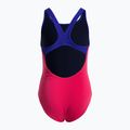 Strój pływacki jednoczęściowy dziecięcy arena Biglogo Swim Pro Back One Piece freak rose/neon blue 2