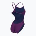 Strój pływacki jednoczęściowy damski arena Team Swimsuit Challenge Solid plum/white 5