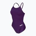 Strój pływacki jednoczęściowy damski Arena Team Light Drop Solid plum/white 3