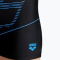 Bokserki kąpielowe dziecięce arena Swim Short Logo black/turquise 10