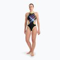 Strój pływacki jednoczęściowy damski arena Tech One Back Placement black/multi 4