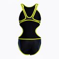 Strój pływacki jednoczęściowy damski arena Tech One Back Placement black/multi 2