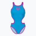 Strój pływacki jednoczęściowy damski arena One Biglogo One Piece turquoise/fluo pink