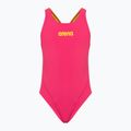 Strój pływacki jednoczęściowy dziecięcy arena Team Swim Tech Solid freak rose/soft green