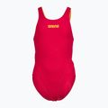 Strój pływacki jednoczęściowy dziecięcy arena Team Swim Tech Solid freak rose/soft green 4