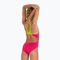 Strój pływacki jednoczęściowy dziecięcy arena Team Swim Tech Solid freak rose/soft green 6