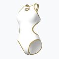 Strój pływacki jednoczęściowy damski Arena One Biglogo One Piece white/gold 3