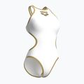 Strój pływacki jednoczęściowy damski Arena One Biglogo One Piece white/gold 4