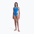 Strój pływacki jednoczęściowy damski arena One Biglogo One Piece blue river/fluo orange 2