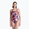 Strój pływacki jednoczęściowy damski dwustronny arena Reversible Swimsuit Challenge Back navy/multi 7