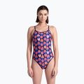 Strój pływacki jednoczęściowy damski dwustronny arena Reversible Swimsuit Challenge Back navy/multi 8