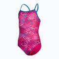 Strój pływacki jednoczęściowy dziecięcy arena Daly Light Drop Back freak rose/blue china 2