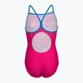 Strój pływacki jednoczęściowy dziecięcy arena Daly Light Drop Back freak rose/blue china 3