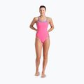 Strój pływacki jednoczęściowy damski arena Lace Back Solid shocking pink/blue river 2